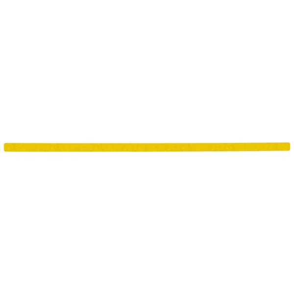 m2 Revêtement antidérapant Bandes simples jaunes déformables 25x800mm, UE : 10 pièces, M2GV100251
