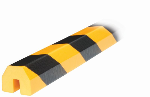 Protection des bords Knuffi, profil d'avertissement et de protection type BB, jaune/noir, 5 mètres, PB-14021