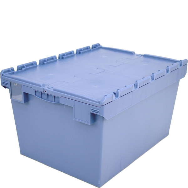 BITO conteneur réutilisable MB cover/bar/skid /MBD86421D 800x600x423 dove blue, cover double floor, C0402-0039