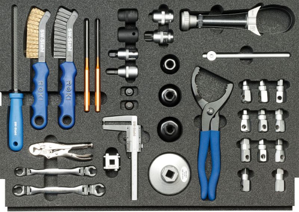 Gamme de chariots d'atelier SW-Stahl, outils d'entretien d'huile et de freins, 36 pièces, Z3000-6
