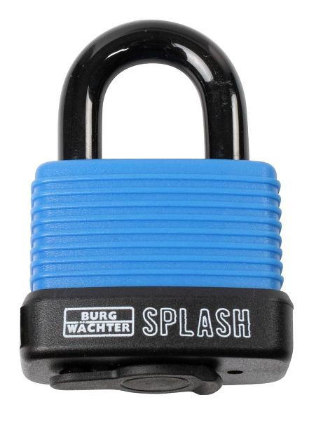 BURG-WÄCHTER Cadenas à cylindre Splash 470 45 Bleu SB, 2 x clés, HxLxP (extérieur) : 69 x 48,8 x 27 mm, UE : 5 pièces, 39971