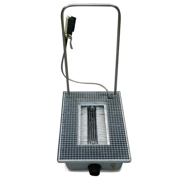 Lave-bottes intégré standard en PRV Bockermann avec support mural en acier inoxydable, STW 320