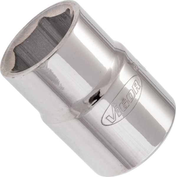 Insert de clé à douille VIGOR, carré creux 20 mm (3/4 pouce), profil à six pans extérieurs, 23 mm, V2326N