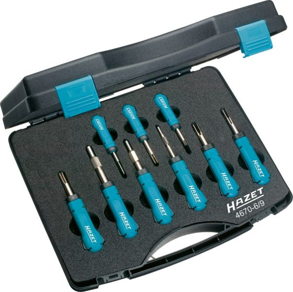 Assortiment de déverrouillage par câble Hazet, nombre d'outils : 9, 4670-6/9