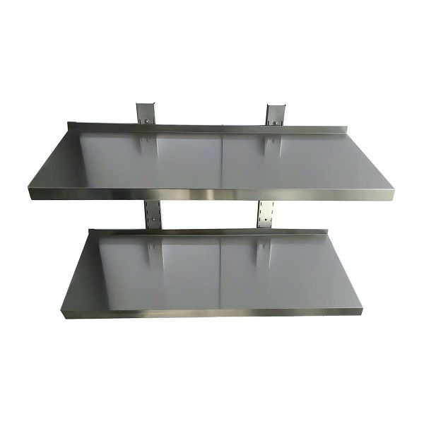 Étagère murale Vaiotec EASYLINE 300 avec supports pour montage mural / 2 niveaux L : 1400 mm, 10232