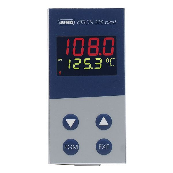 Régulateur compact JUMO industrie plastique, fonction programme, 48x96 mm, AC 110 à 240 V, 00464120