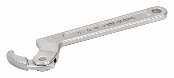 Bahco Clé à crochet réglable Tête pivotante 32-75 mm Portée 4106-32-75
