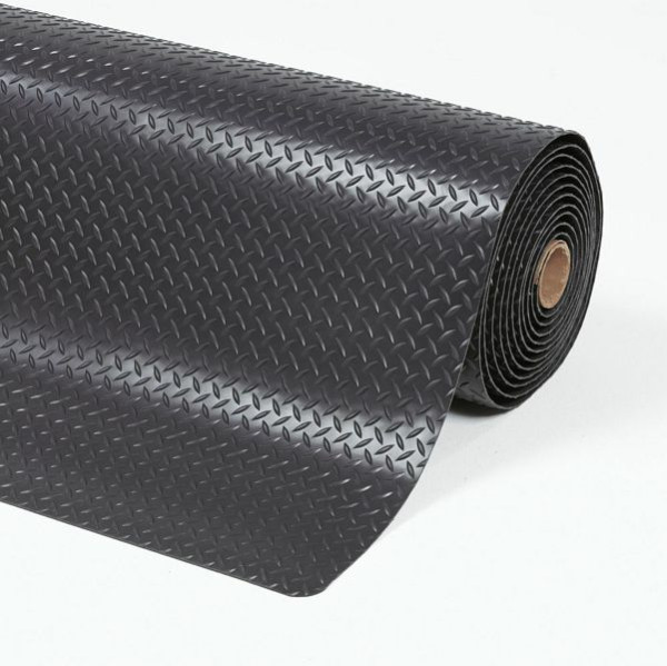 Notrax Cushion Trax tapis de travail ergonomique anti-fatigue 479, noir, 60cm, vendu au mètre, 479C0024BL