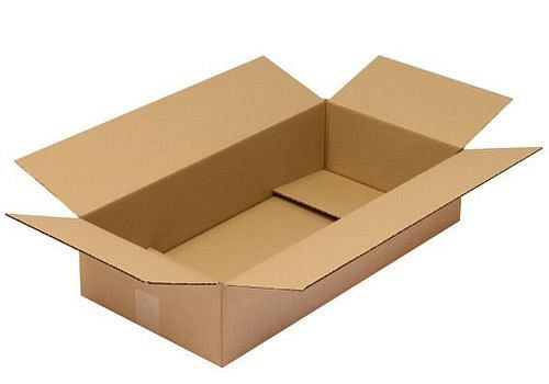 Boîte pliante en carton ondulé TransPak 1 paroi, dimensions intérieures 590 x 290 x 130 mm, qualité 1,30C, paquet de 25, 299303