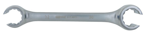 KS Tools Clé à anneau double ouverte, coudée, 19x21mm, 517.0265