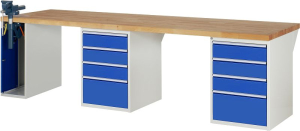 Etabli RAU série 7000 - modèle 7510-9, L3000 x P900 x H890 mm, base système L3000 x P850 x H850 mm, 03-7510A9-309B4M.11