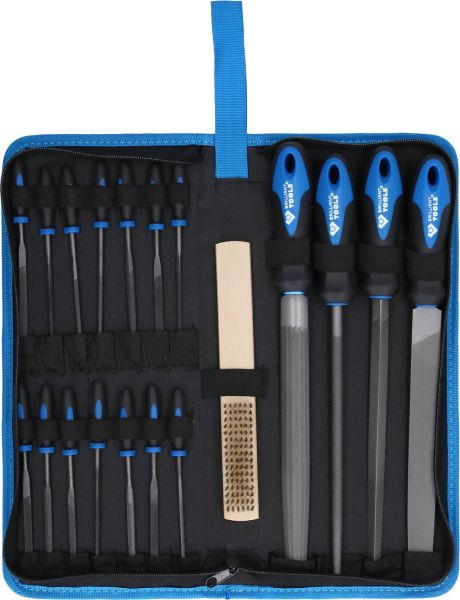 Jeu de limes Brilliant Tools avec brosse à limes, 19 pièces, BT103030