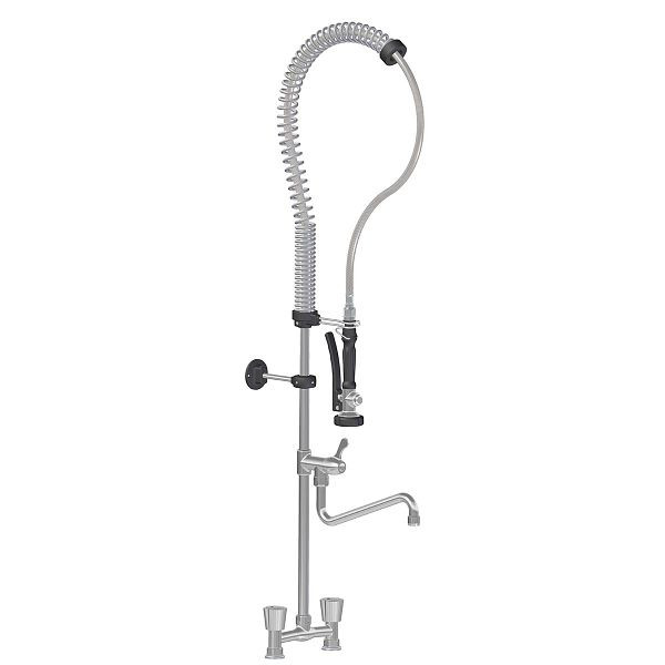 Spray vaisselle Vaiotec TOPLINE avec bec pivotant et 2 mitigeurs - deux trous, 10533