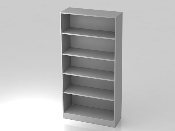 Étagère Hammerbacher large 5OH, panneau de base gris, 100x40x200,4 cm (LxPxH), V6400/5