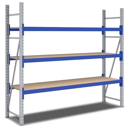 BITO rayonnage grande portée /F2 2000x600x2200 champ de base 3 niveaux aggloméré RAL5010 U, C0350-0271