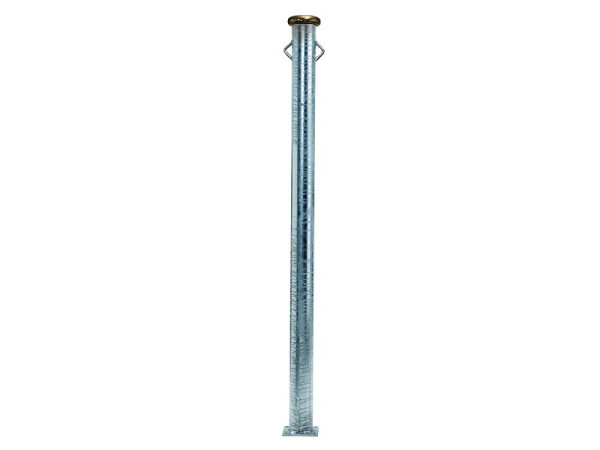 Poteau d'attache Growi 170 cm de long, avec plaque de base, tube rond 102 mm, 10059820