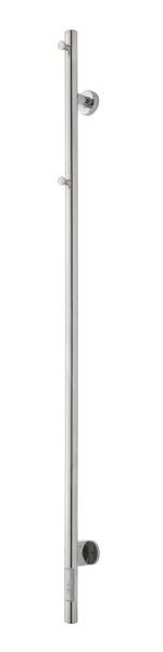 Sèche-serviettes électrique TVS ELDO 1, acier inoxydable poli, avec minuterie, 1400 x 60 mm, ELDO1