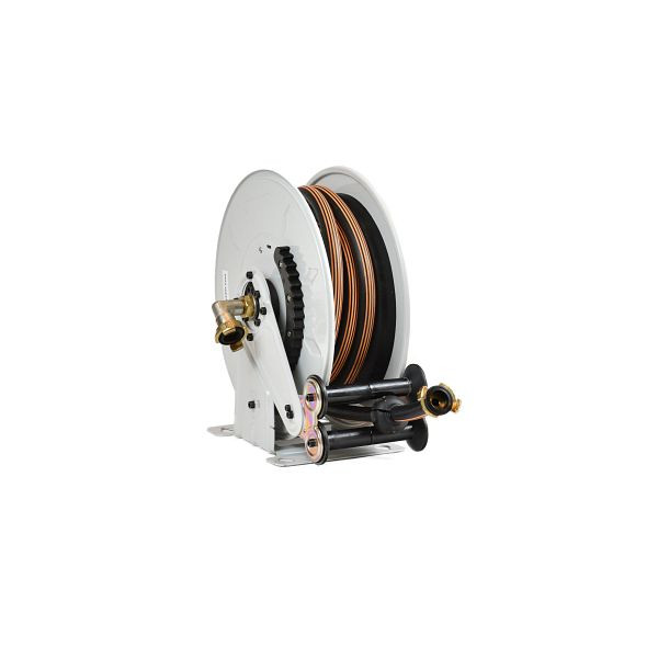 Enrouleur de tuyau Ebinger OSM 210, max. 15bar / 90 ° C, 8m - Tuyau en caoutchouc 1/2 "ID ET, 1.210.105