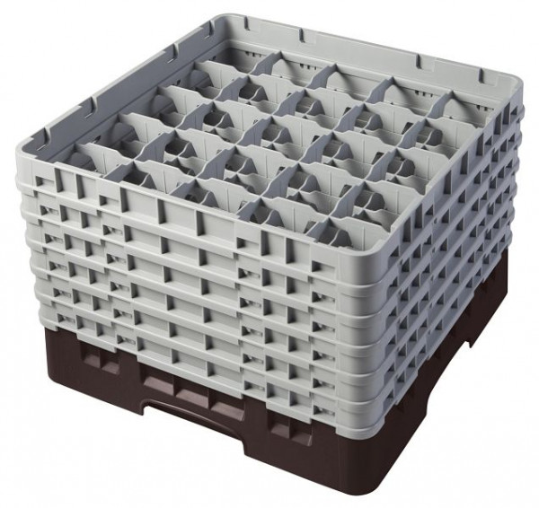 Panier de lavage Cambro 25 compartiments Camrack® 29,8 cm, brun, paquet de 2, 25S1114167