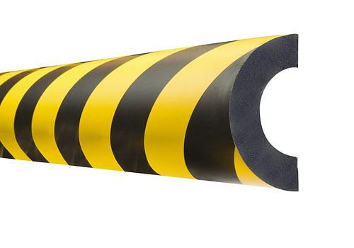 Protection de tuyau DENIOS type R30, magnétique, forme semi-circulaire, longueur 1 m, 194-896