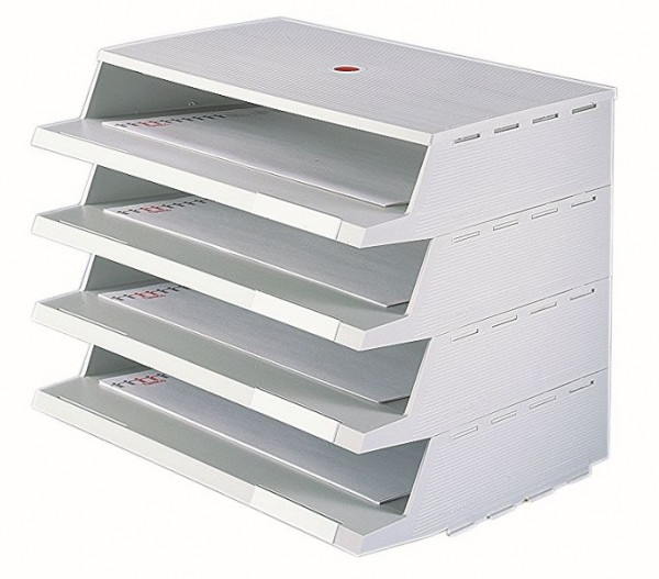 Twinco 2100 Classeur courrier TWIN PANORAMA, gris, 2100-9