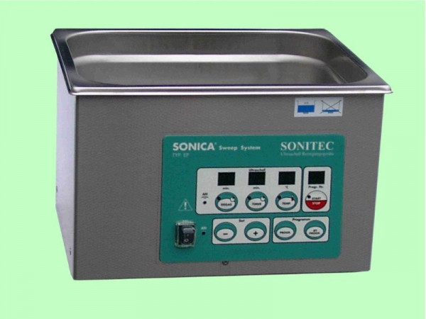 Bain compact à ultrasons SONITEC 6,0 litres, température de contrôle : jusqu'à 70°C, 3200EP