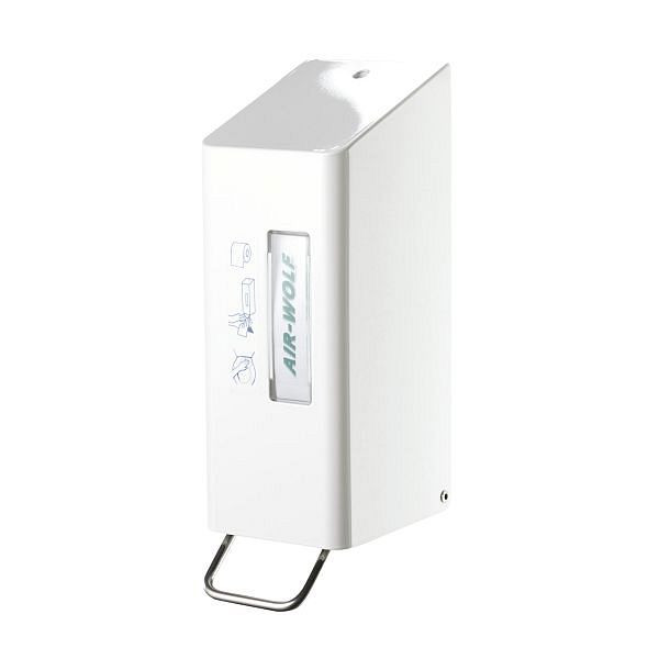 Nettoyant pour sièges de toilettes Air Wolf, série Omega, H x L x P : 288 x 97 x 142 mm, acier inoxydable blanc, 29-416