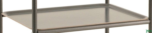 Plateau Kongamek 600 x 450 mm, gris anthracite, 3 pièces/paquet, KM60366