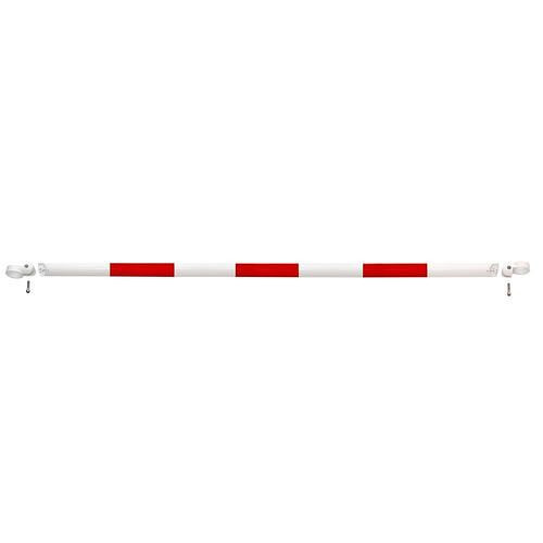 Garde-corps système Moravia, tube transversal galvanisé à chaud et peint en rouge-blanc, avec pinces, Ø : 48 mm, L 1500 mm, 311005