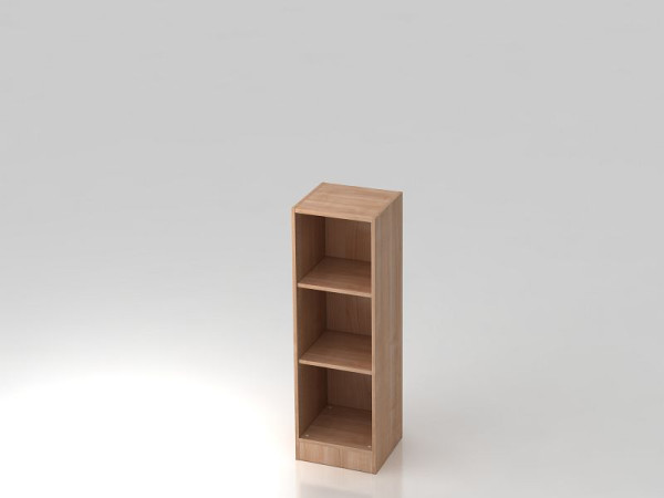 Étagère étroite Hammerbacher 3OH avec panneau de base en noyer, 40,6x40x127 cm (LxPxH), V6050/N