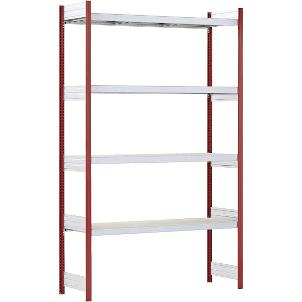 BITO grande étagère set /350kg 1999x1562x624 3 niveaux aggloméré RAL3000, C1255-0026