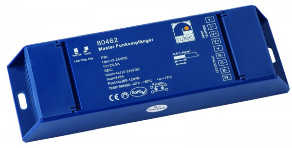 rutec Projekt Master Récepteur radio 12 / 24V 240W / 480W RGBW, PHZ462