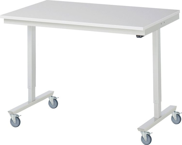 Table de travail mobile RAU adlatus 150 kg, 1250x800x852-1252mm, plaque M-22 mm, 08-AT-125-080-M-4LF