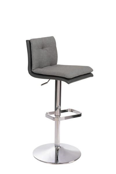 Mayer Sitzmöbel , structure chromée, siège rembourré confortable avec coussin intérieur supplémentaire, anthracite/gris, 1211_01_124