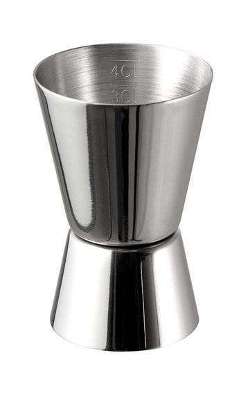 Mesure-barre APS, Ø 4,5 / 3,5 cm, hauteur : 7 cm, inox, volume : 2 / 4 cl, 93120