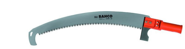 Scie d'élagage Bahco pour manche en aluminium, lame courbe, très tranchante, dents japonaises JT (grossières), longueur de lame 390 mm, avec adaptateur et étui, ASP-AS-C39-JT-C