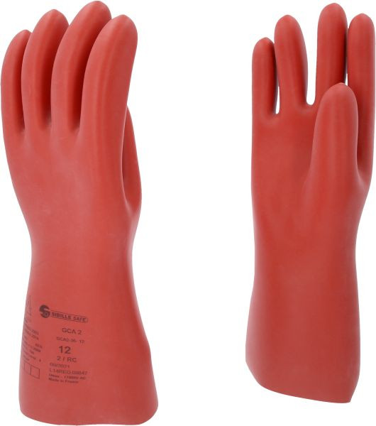 KS Tools Gant de protection pour électricien avec protection mécanique et thermique, taille 12, classe 2, rouge, longueur : 360 mm, 117.0095