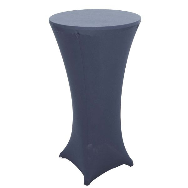 Nappe de table haute Mendler HWC-J30, housse de table, stretch Ø 60cm, gris anthracite, 76102