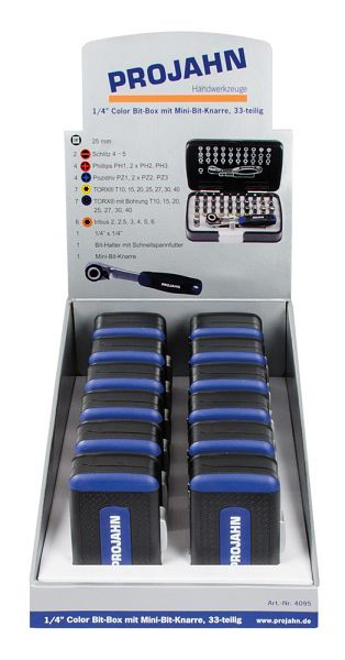 Présentoir Projahn 12xBit Box 33 pièces 4095, 409512