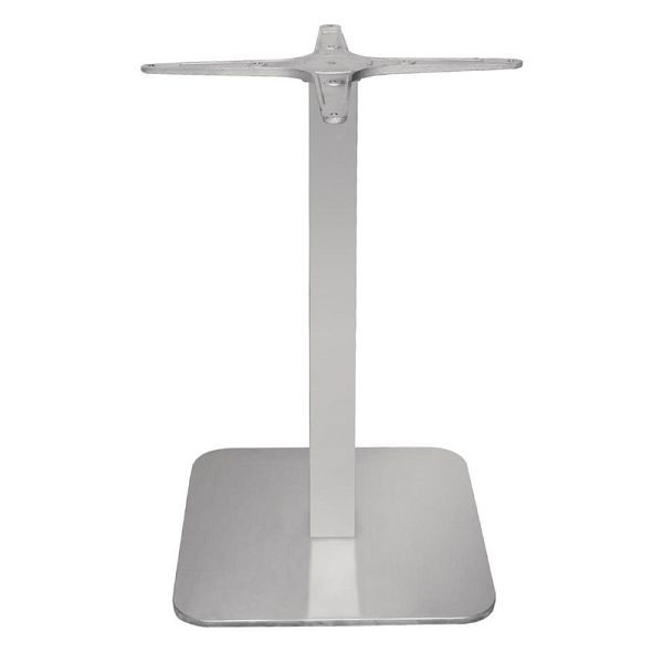 Pied de table Bolero carré en acier inoxydable hauteur 68cm, GK993