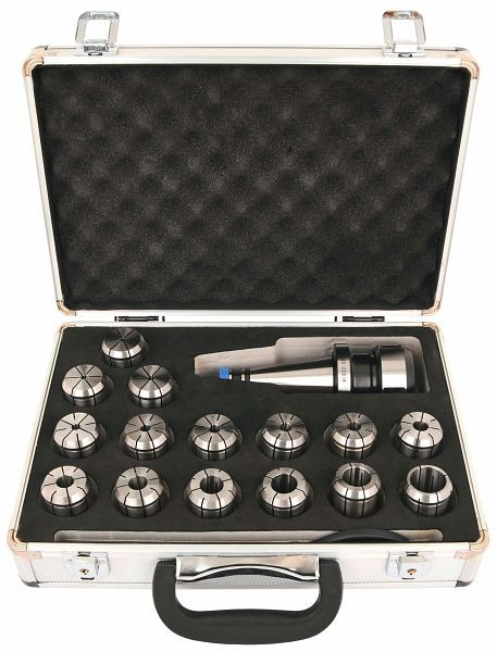 Jeu de pinces ELMAG ISO50 (ER40), 15 pièces, 2-26 mm, 82777