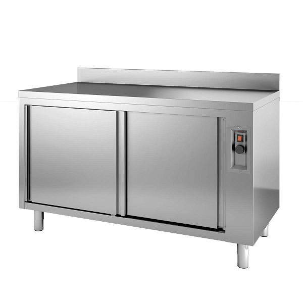 Armoire chauffante Vaiotec TOPLINE 600 / 2 portes coulissantes et dosseret L : 1400 mm, 10550