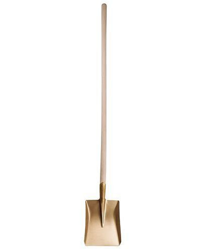 Pelle à bordure DENIOS, 240 x 290 x 1600 mm, bronze spécial, anti-étincelles, 250-405
