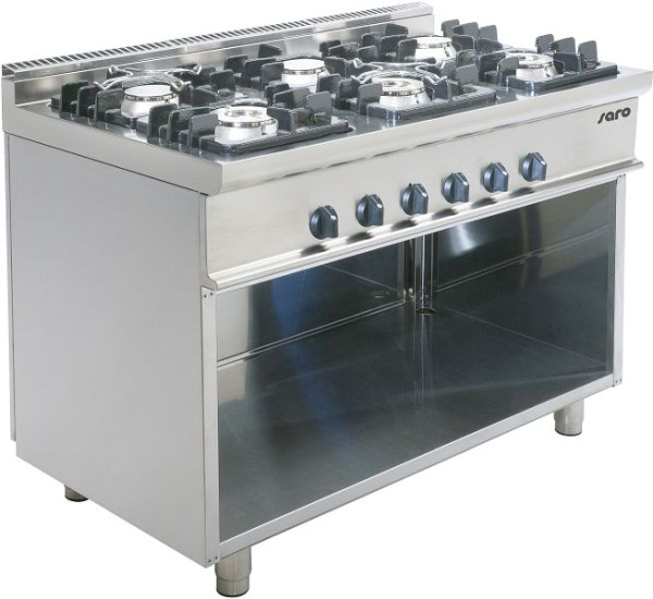 Cuisinière à gaz Saro avec base ouverte modèle E7/KUPG6BA, 423-1025
