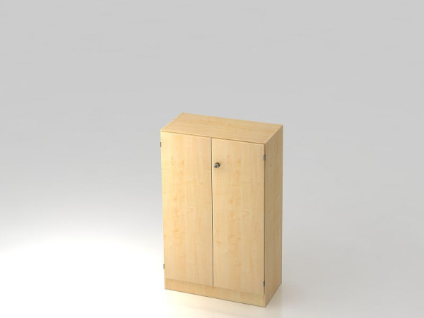 Armoire Hammerbacher 3OH avec panneau de base poignée rayée érable/érable, 80x42x127 cm (LxPxH), V6550/3/3/SG