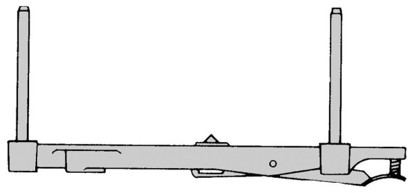 Rail rotatif Ulmia, pour scie à onglet 352, 102.832