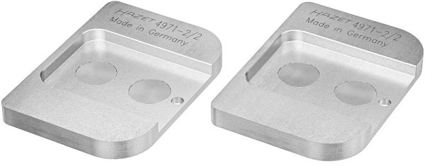 Jeu de plaques d'adaptation Hazet, pour outil de réinitialisation de piston de frein 4971-1, 4971-2/2