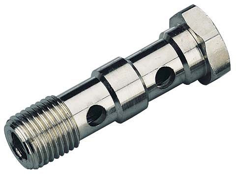temporisateur A-H2-3/8-MSv, boulon banjo double pour bagues pivotantes, UE : 10 pièces, 01740005