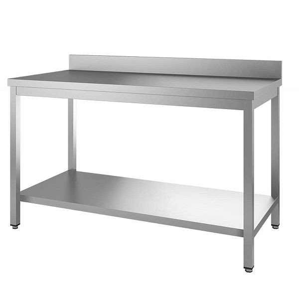 Table de travail Vaiotec TOPLINE 600 / base et dosseret, 150x60x85 cm, 10348