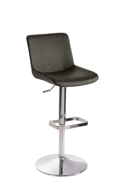 Mayer Sitzmöbel , structure chromée, coque d'assise rembourrée, boue, 1235G_01_26476